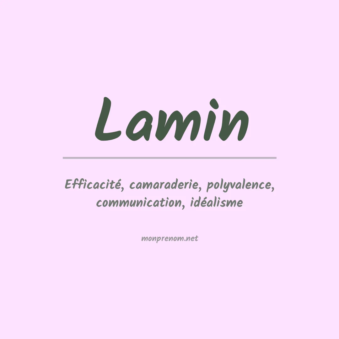 Signification du Prénom Lamin Signification du Prénom Lamin