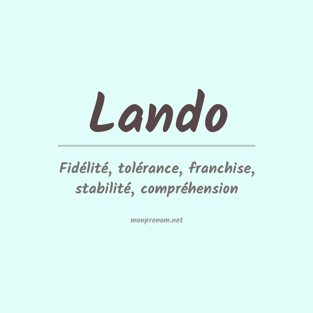 Signification du Prénom Lando