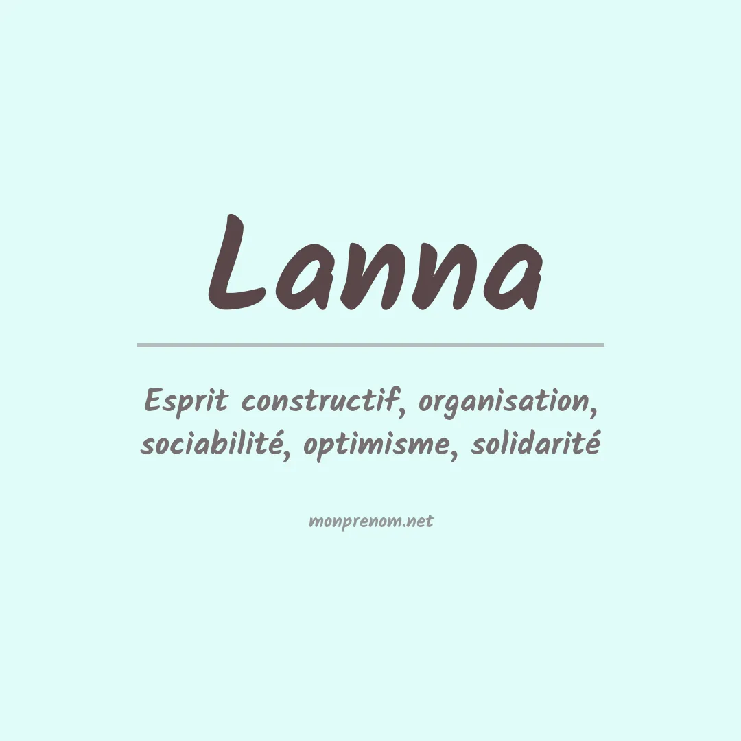 Signification du Prénom Lanna