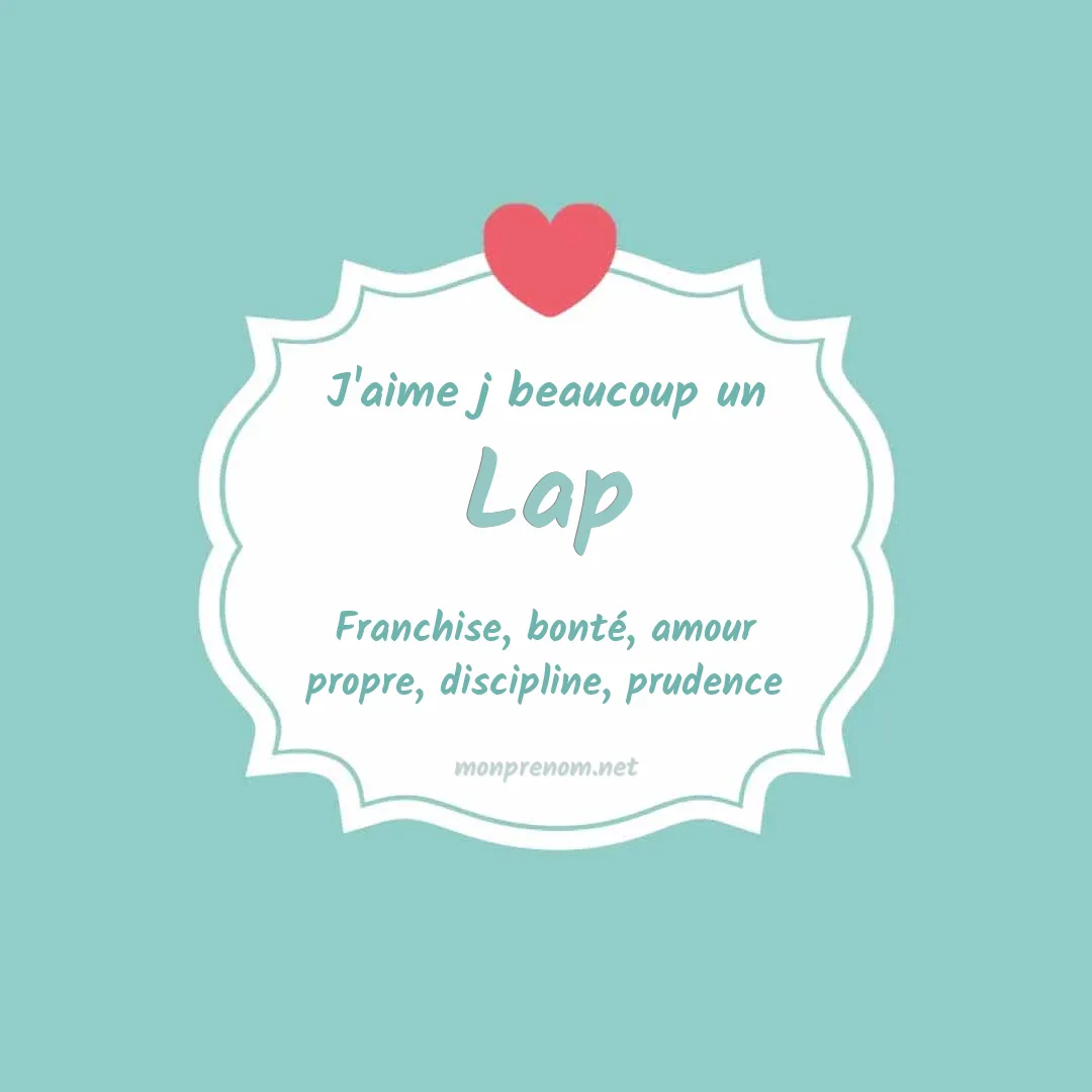 j'aime beaucoup Lap