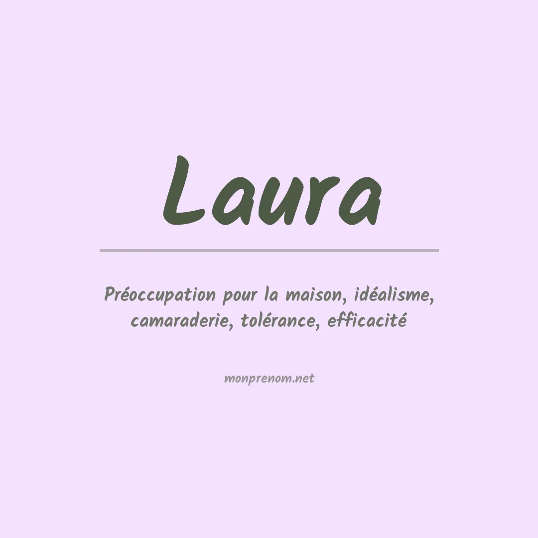 Signification du Prénom Laura