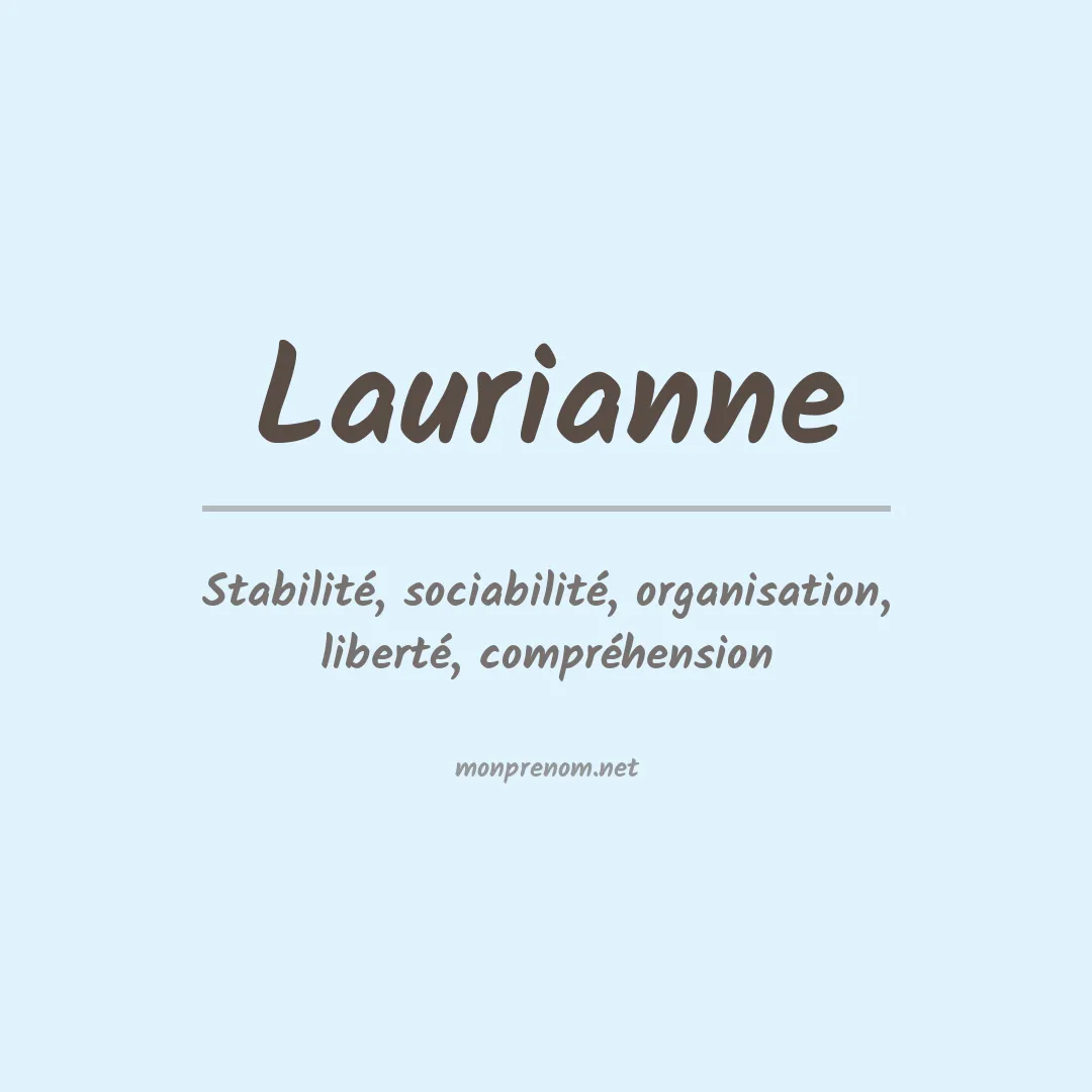 Signification du Prénom Laurianne