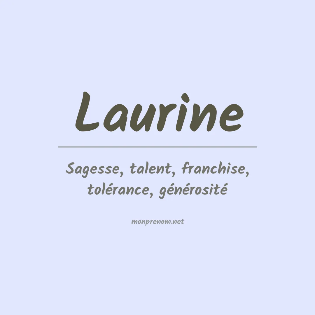 Signification du Prénom Laurine