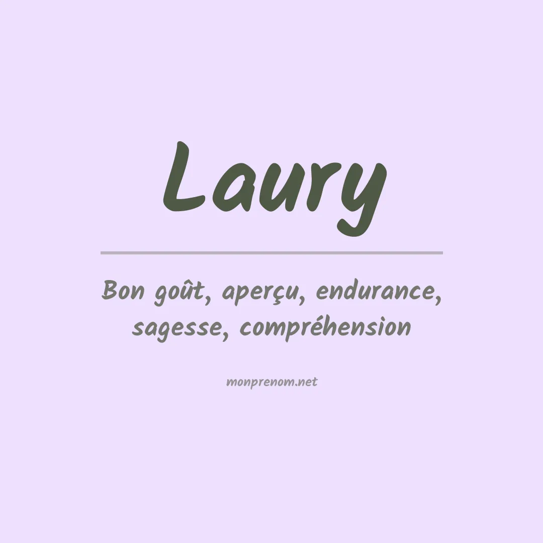 Signification du Prénom Laury