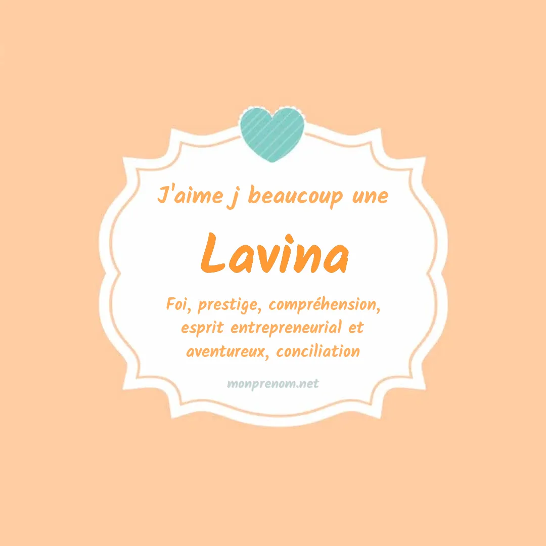 j'aime beaucoup Lavina