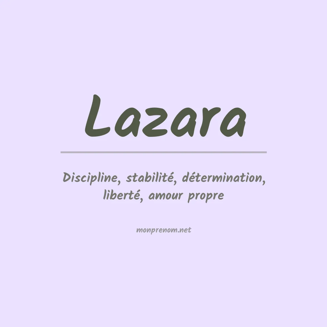Signification du Prénom Lazara Signification du Prénom Lazara