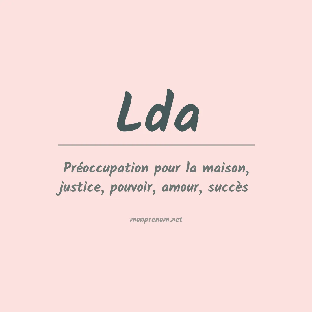 Signification du Prénom Lda Signification du Prénom Lda