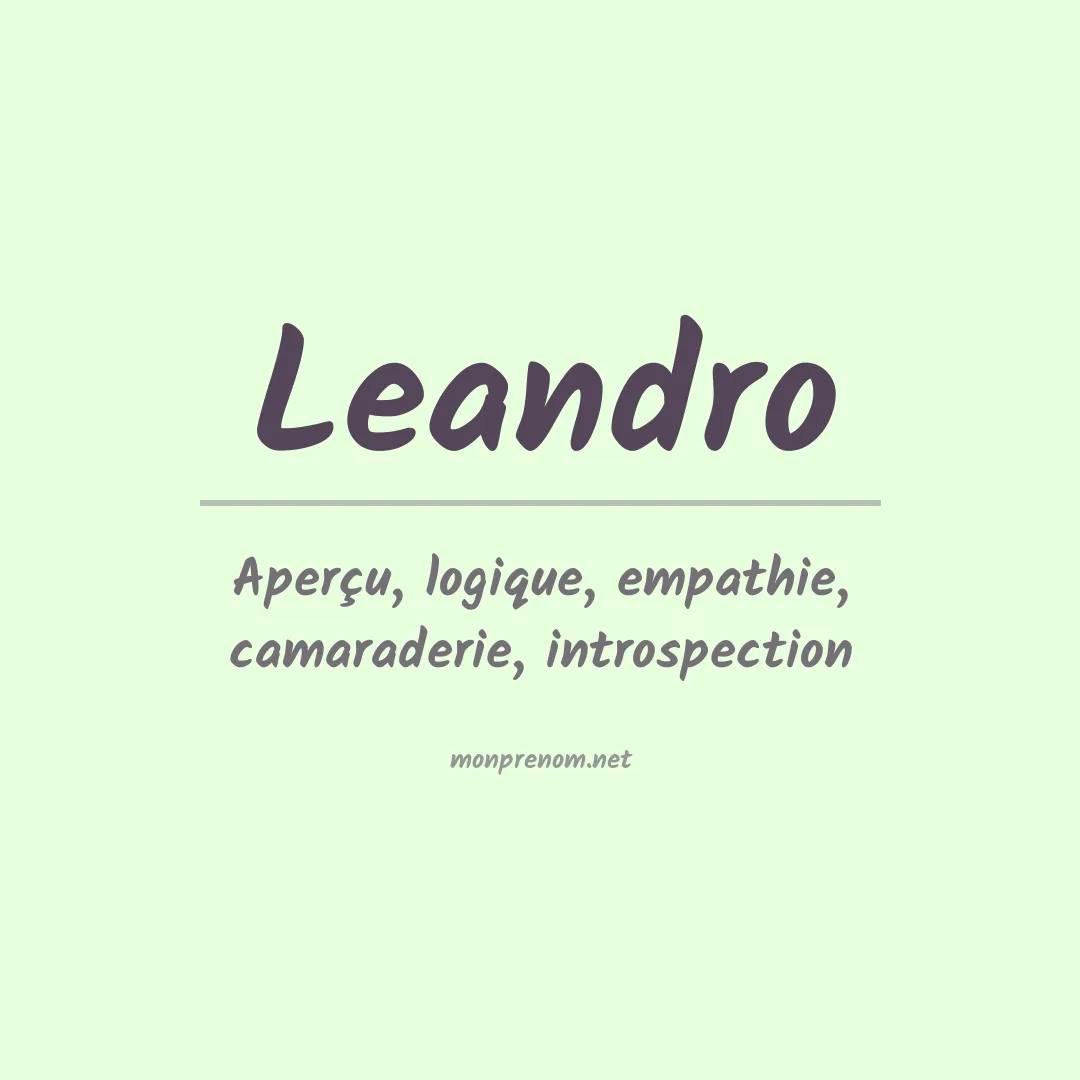 Signification du Prénom Leandro