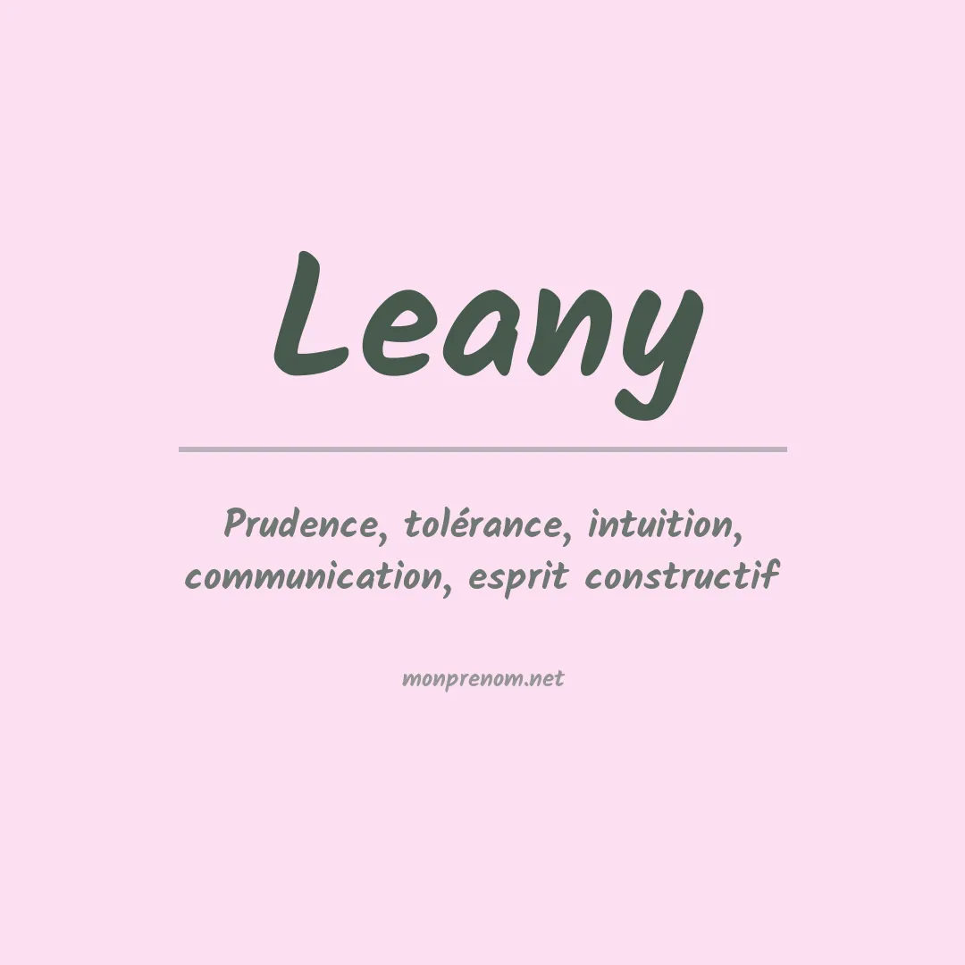 Signification du Prénom Leany