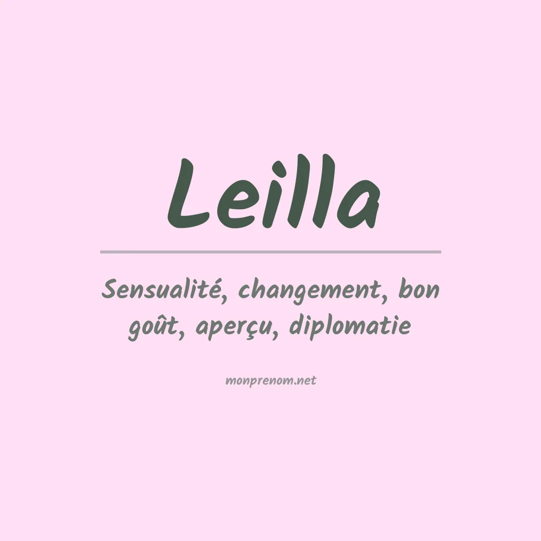 Signification du Prénom Leilla