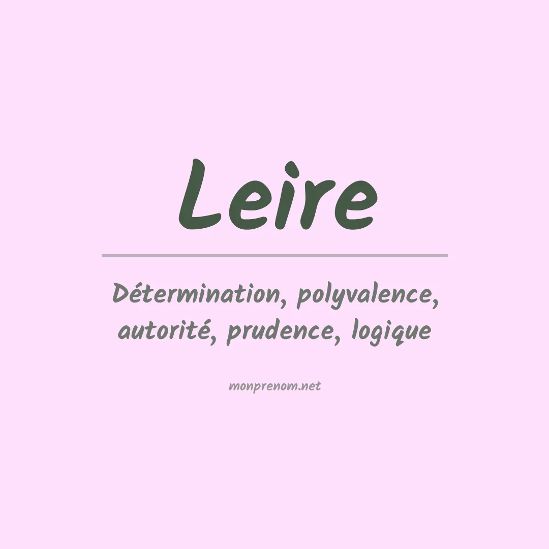 Signification du Prénom Leire