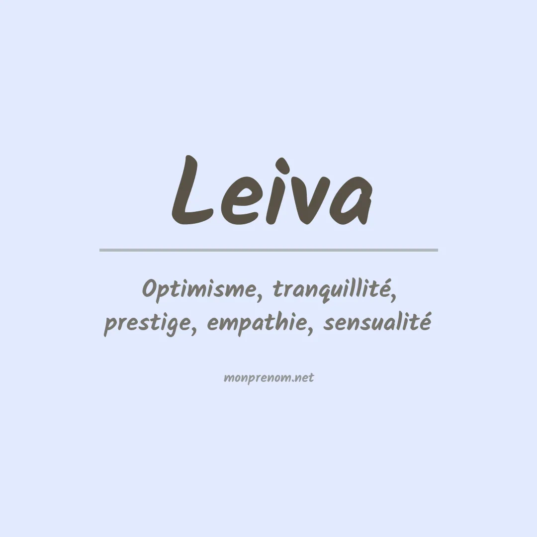 Signification du Prénom Leiva