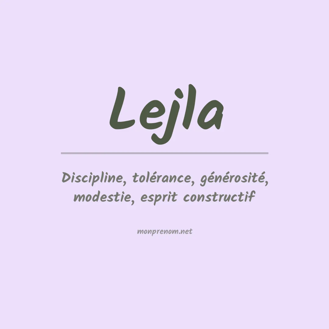 Signification du Prénom Lejla Signification du Prénom Lejla