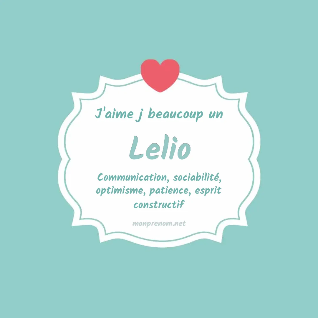 j'aime beaucoup Lelio