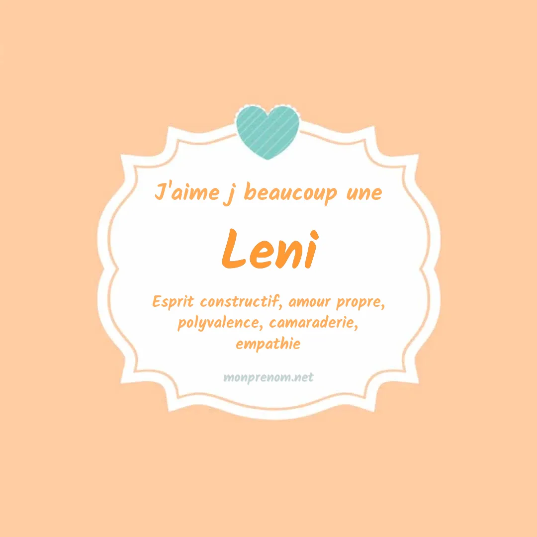 j'aime beaucoup Leni