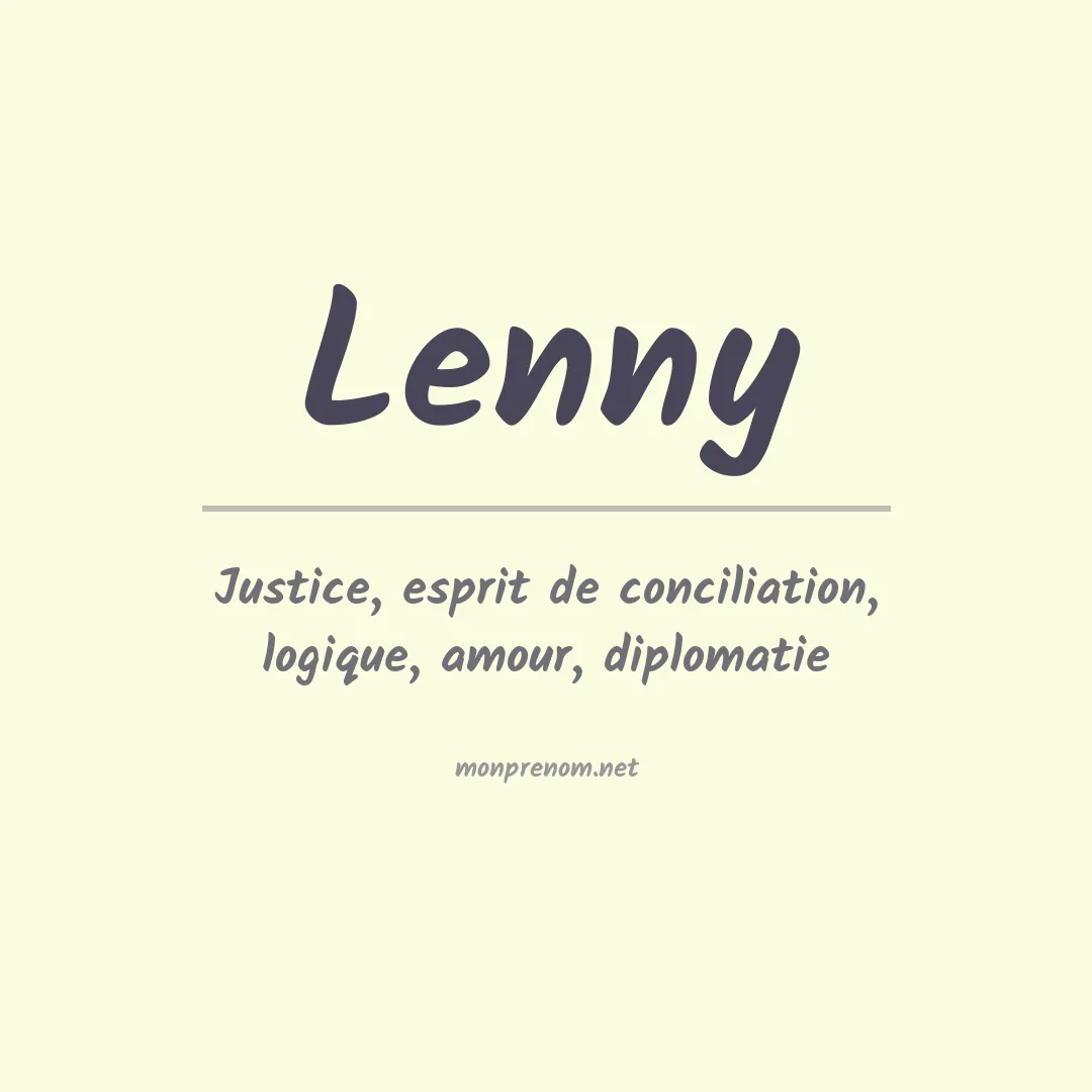 Signification du Prénom Lenny