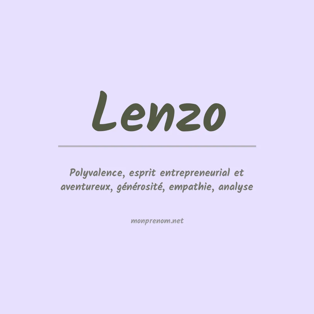 Signification du Prénom Lenzo