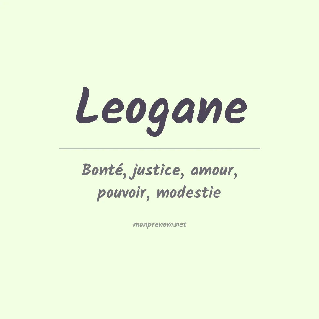 Signification du Prénom Leogane