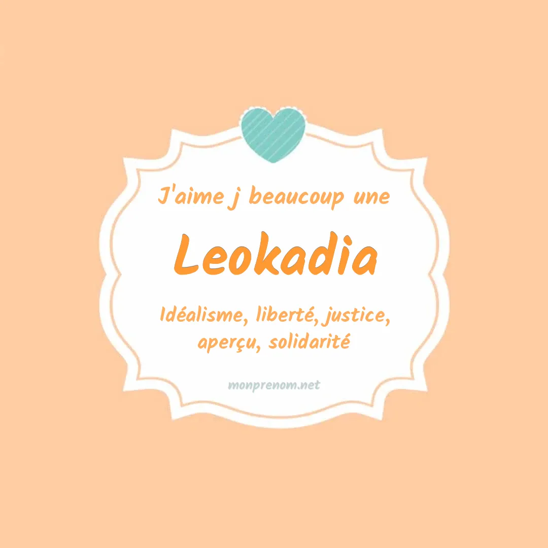 j'aime beaucoup Leokadia