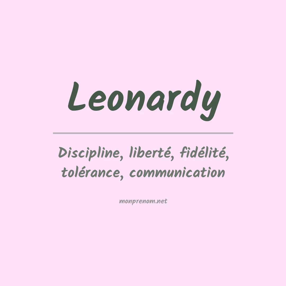 Signification du Prénom Leonardy