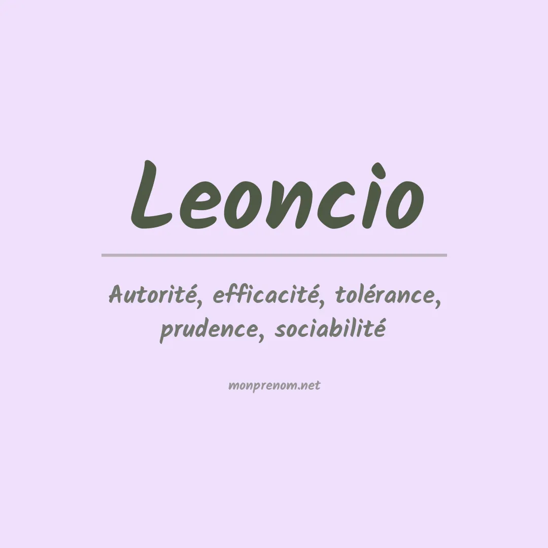 Signification du Prénom Leoncio