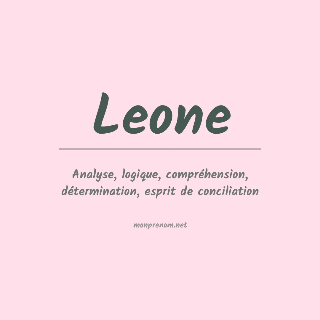 Signification du Prénom Leone