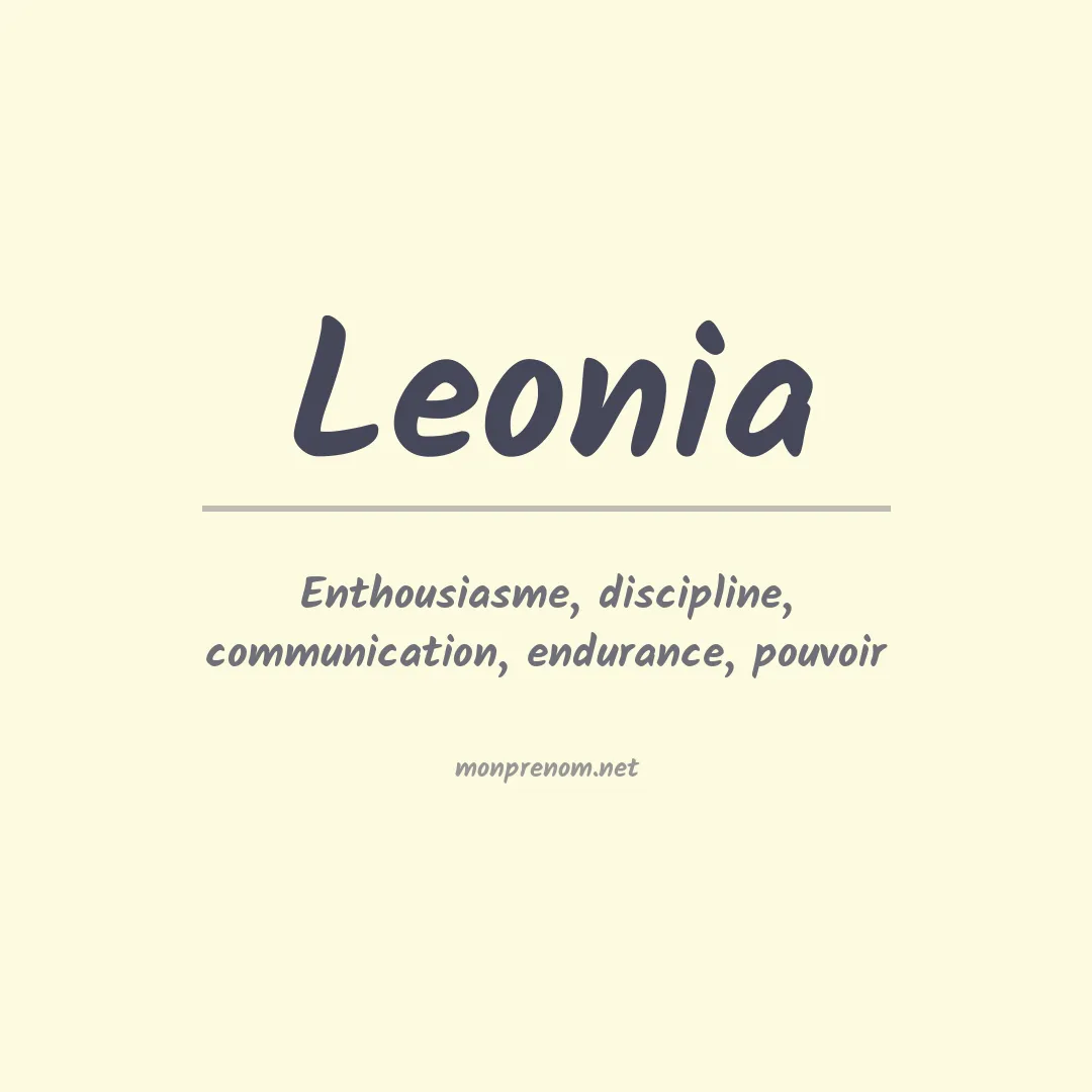 Signification du Prénom Leonia