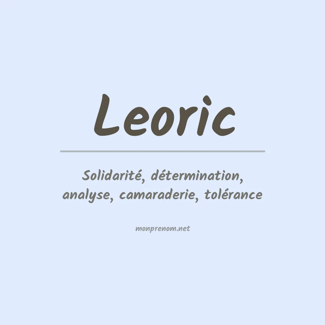 Signification du Prénom Leoric Signification du Prénom Leoric