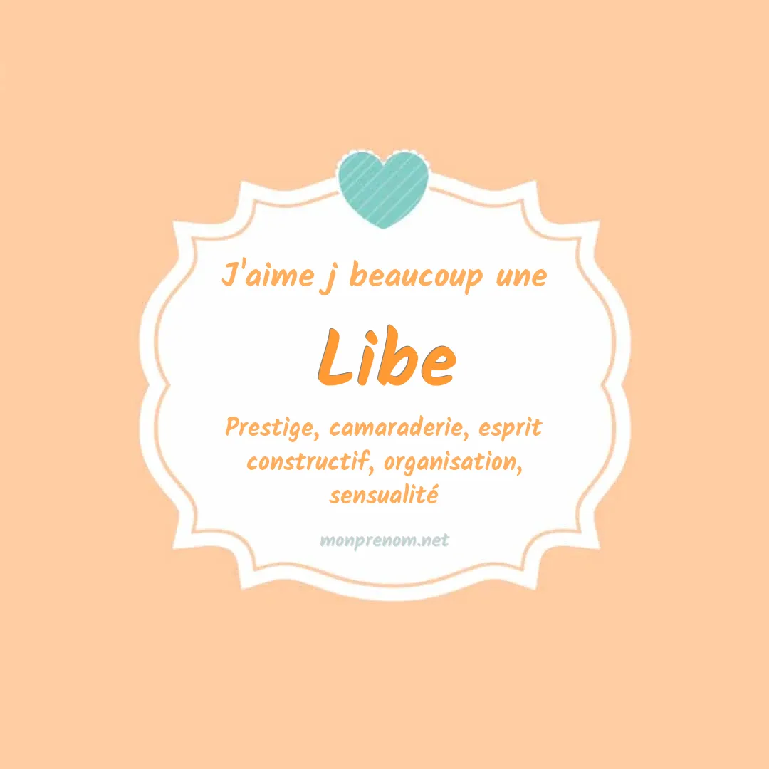 j'aime beaucoup Libe