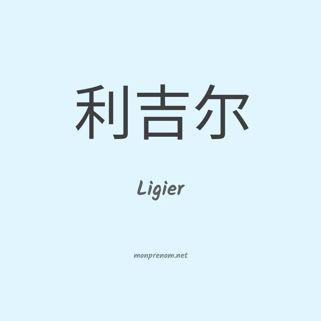 Ligier en chino