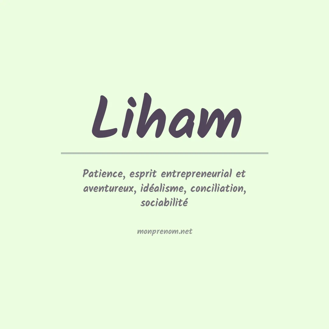Signification du Prénom Liham Signification du Prénom Liham