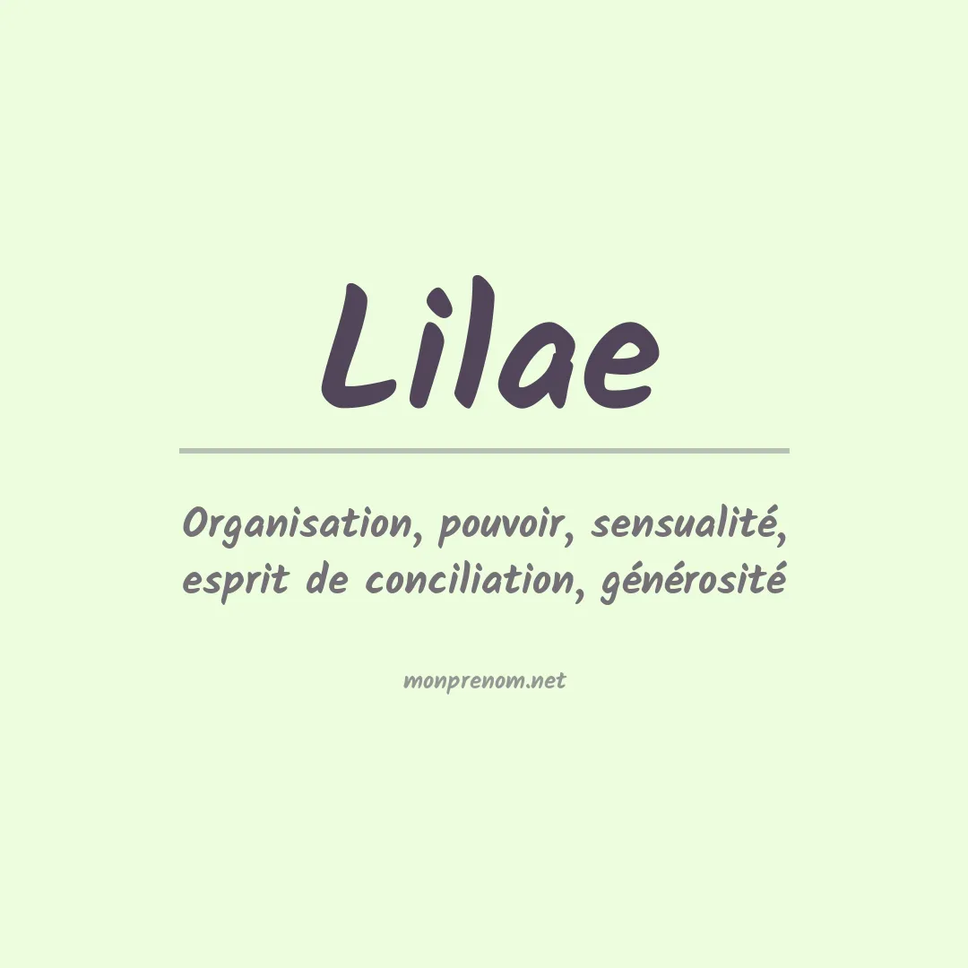 Signification du Prénom Lilae Signification du Prénom Lilae