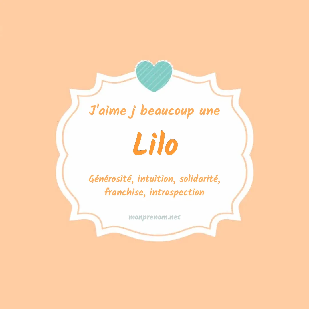 j'aime beaucoup Lilo