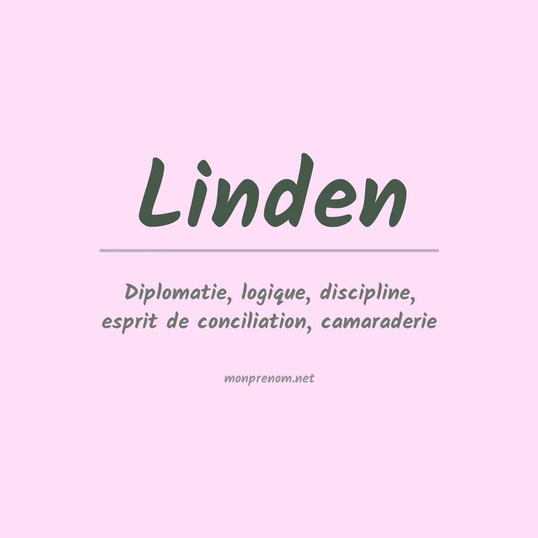 Signification du Prénom Linden