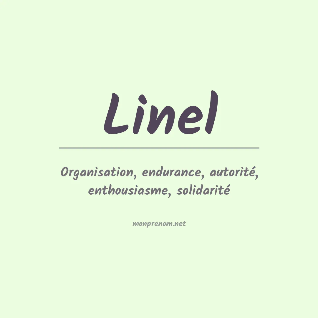 Signification du Prénom Linel Signification du Prénom Linel