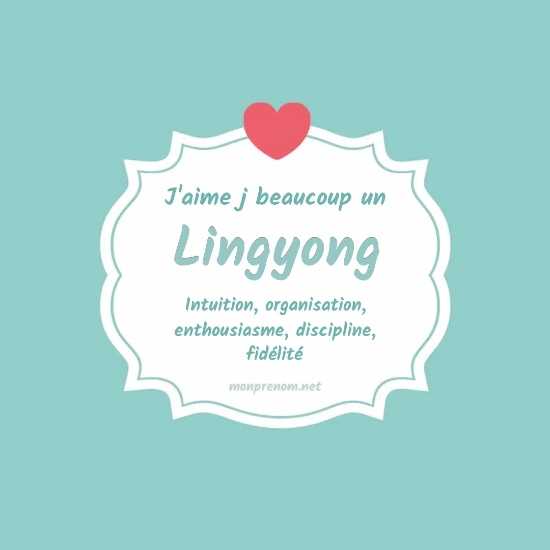 j'aime beaucoup Lingyong