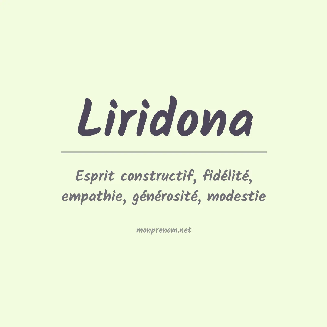 Signification du Prénom Liridona Signification du Prénom Liridona