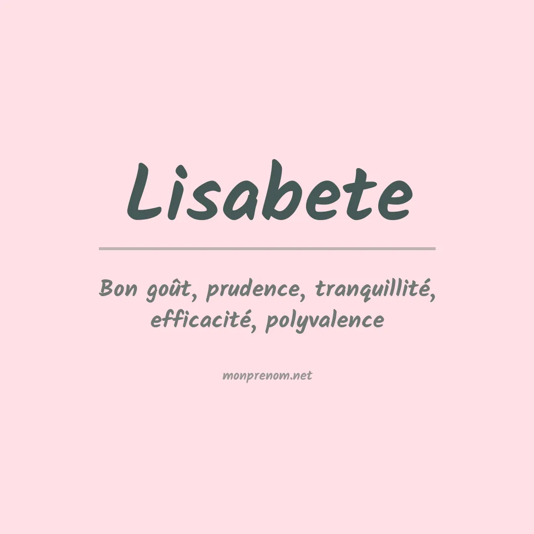 Signification du Prénom Lisabete