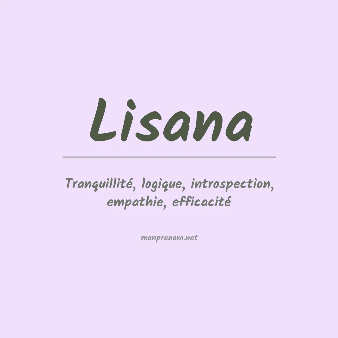 Signification du Prénom Lisana