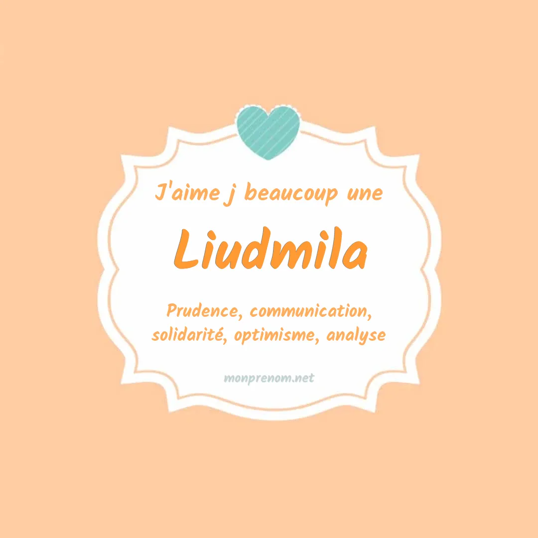 j'aime beaucoup Liudmila