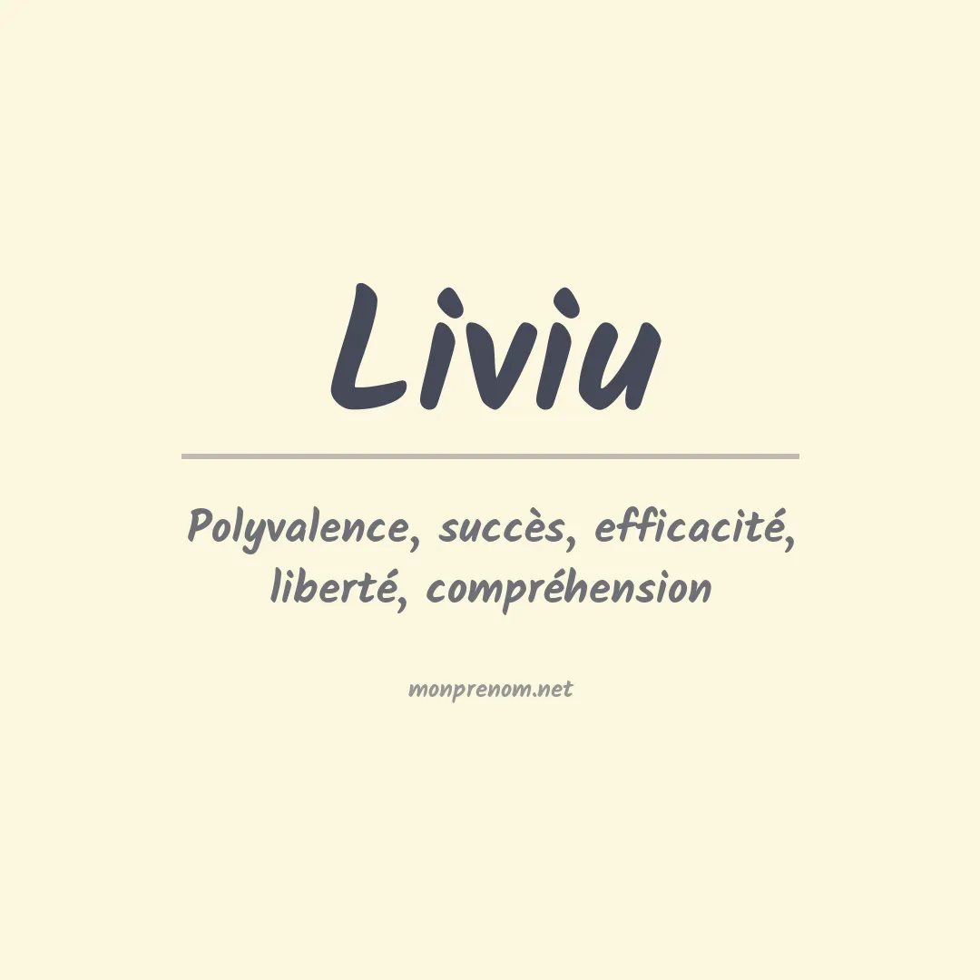 Signification du Prénom Liviu Signification du Prénom Liviu