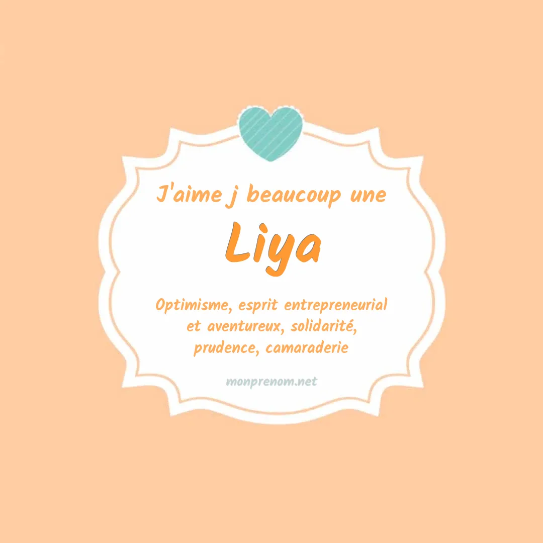 j'aime beaucoup Liya
