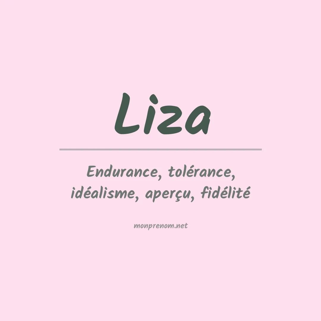 Signification du Prénom Liza