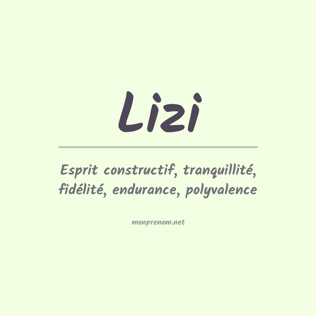 Signification du Prénom Lizi