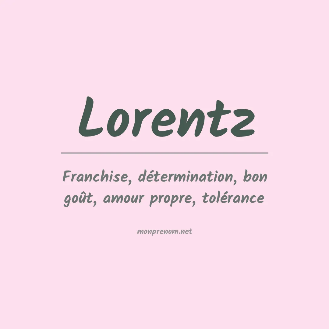 Signification du Prénom Lorentz