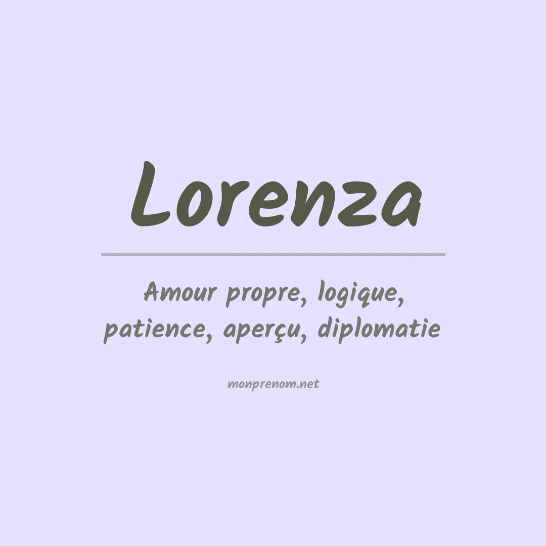 Signification du Prénom Lorenza