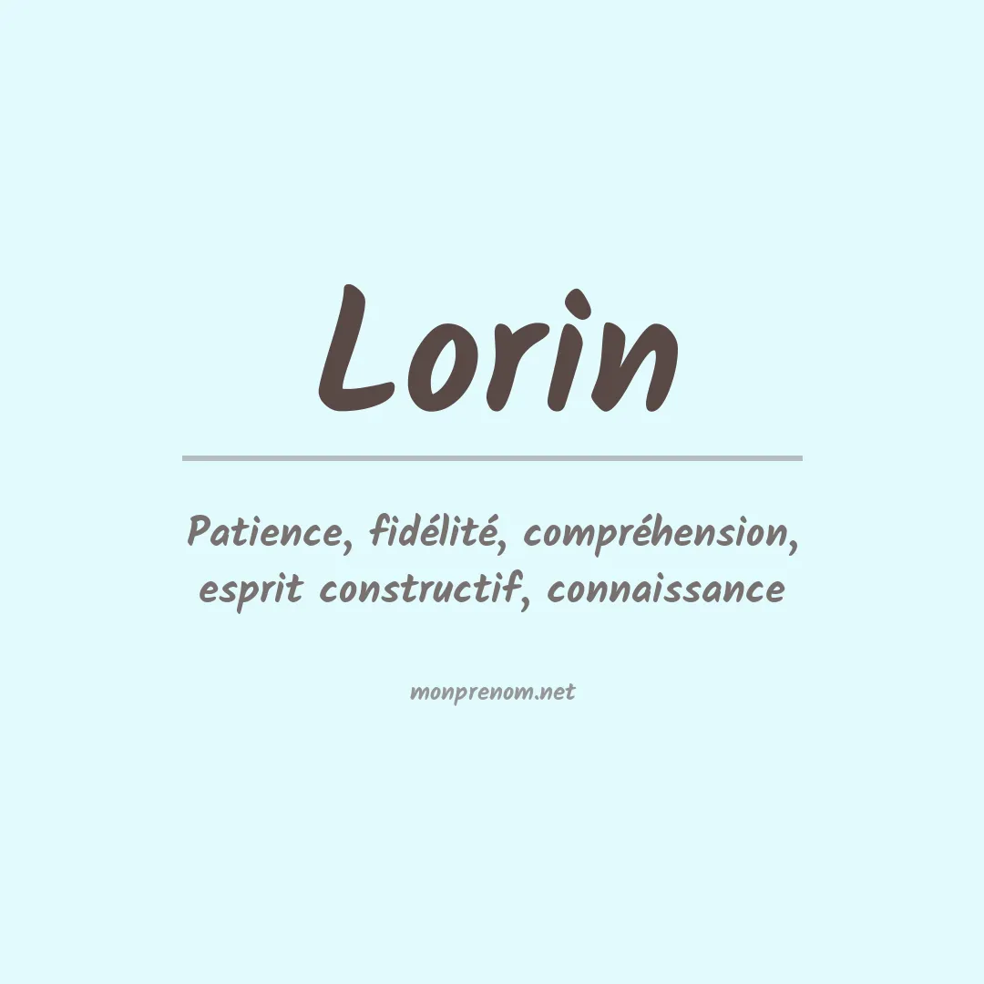 Signification du Prénom Lorin Signification du Prénom Lorin