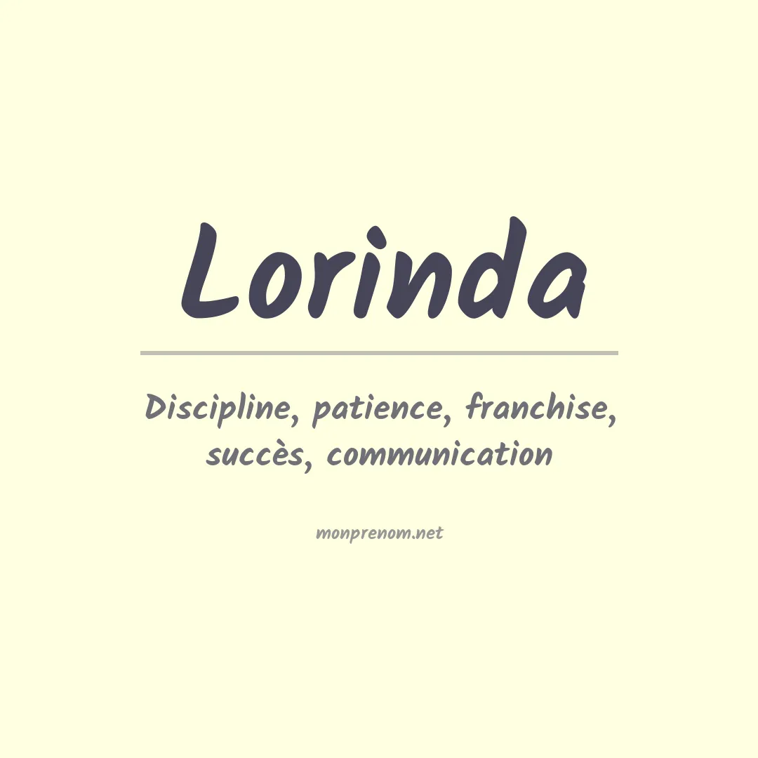 Signification du Prénom Lorinda