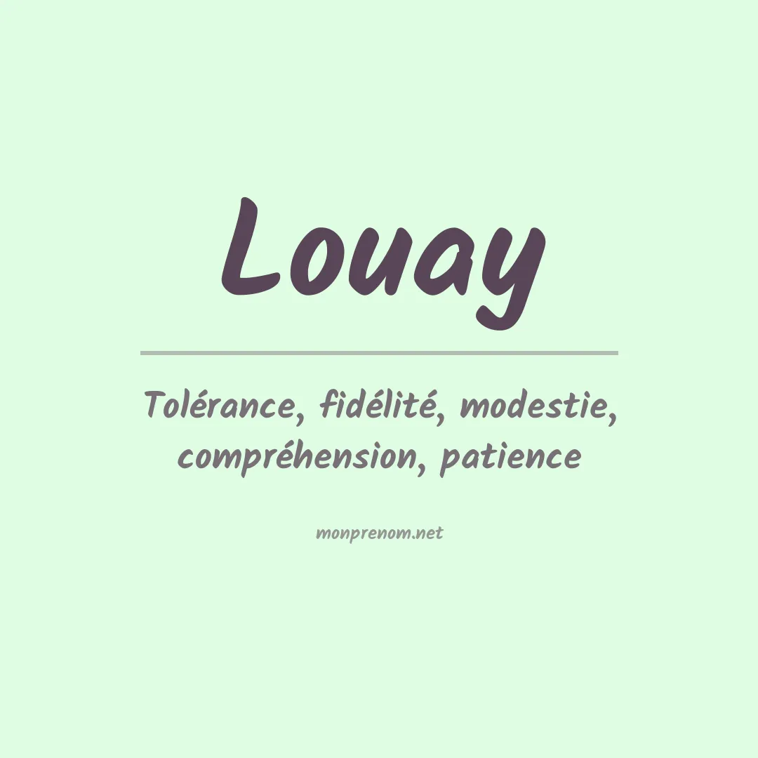 Signification du Prénom Louay Signification du Prénom Louay