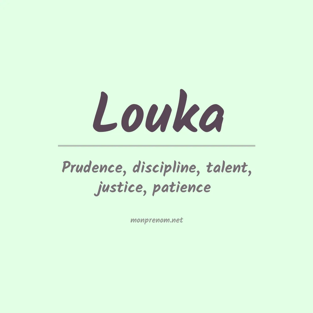 Signification du Prénom Louka Signification du Prénom Louka